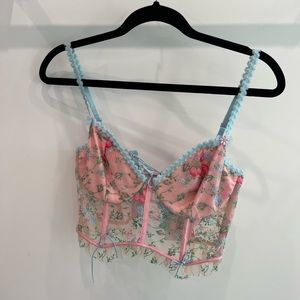 For Love & Lemons x VS corset top.